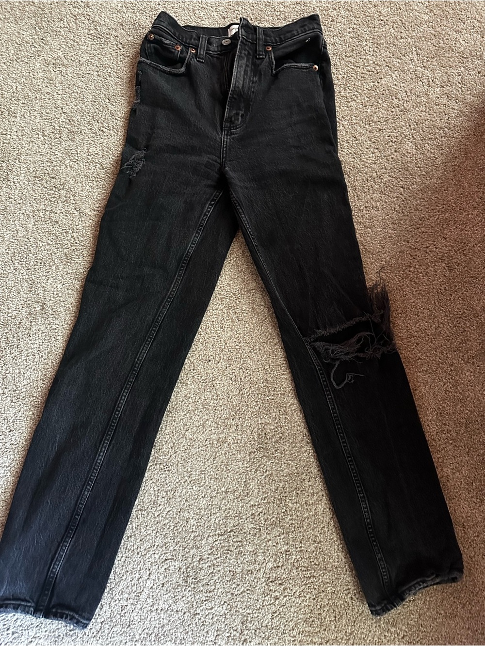 Abercrombie & Fitch The 90s Straight Ultra High Rise Jeans